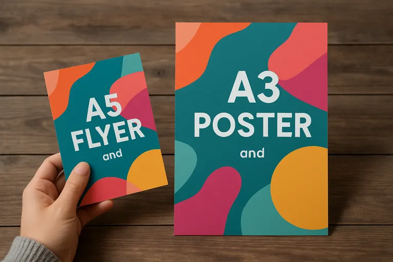 Kleine oplages A5 flyers drukken
